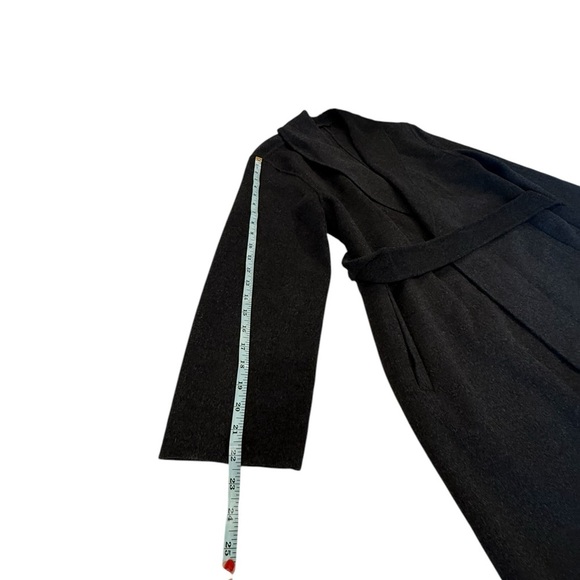 J. Crew Dark Gray Wool Blend Belted Overcoat with Shawl Collar NWOT Size XL - Picture 9 of 16